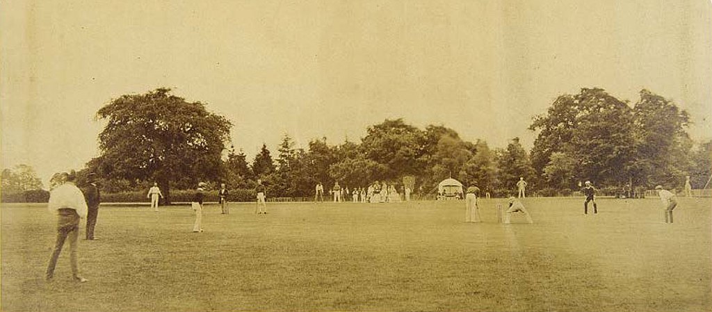 1857 – first known photo of a cricket match. 1857 – first known photo of a cricket match.